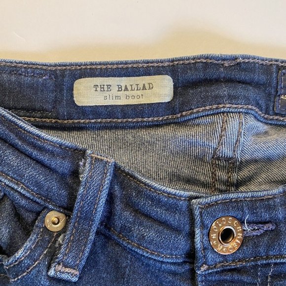 Ag Adriano Goldschmied The Ballad Slim Boot Cut Stretch Jeans Size 26x30 - Picture 11 of 13
